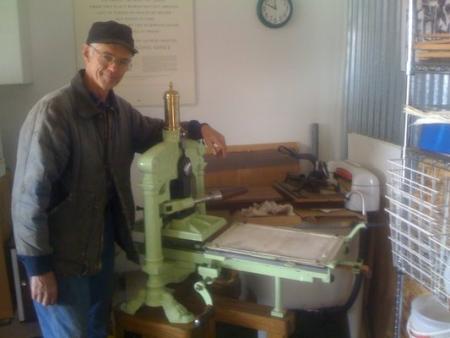 image: StephenPrattandoneofhisAlbionprintingpresses.jpeg